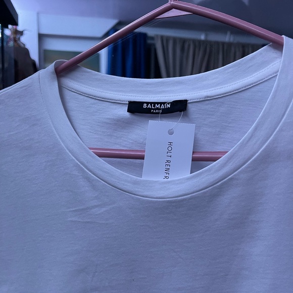 Balmain Yellow Logo Tee - Picture 2 of 3